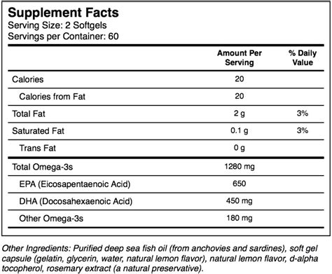 ultimate omega ingredients